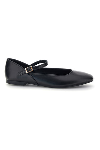 Ballerine nere con cinturino e fibbia The first IDEA01