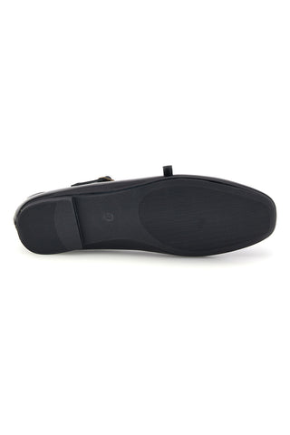 Ballerine nere con doppio cinturino incrociato The first IDE1070