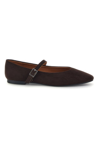 Ballerina Mary Jane Marrone con Cinturino The first IDEB706
