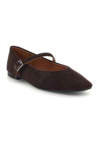 Ballerina Mary Jane Marrone con Cinturino The first IDEB706
