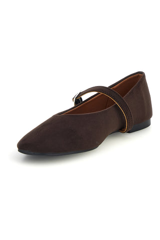 Ballerina Mary Jane Marrone con Cinturino The first IDEB706