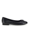 Ballerina Nera con Fiocco e Punta Effetto Vernice The first IDE1070