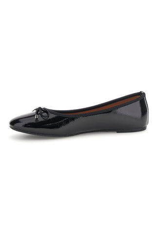 Ballerina Nera Effetto Vernice con Fiocco Talemi IDE3382