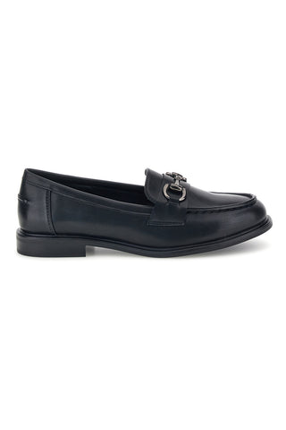 Mocassini neri con morsetto e sottopiede in pelle Le havre KMD26W4014