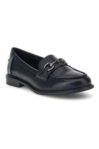 Mocassini neri con morsetto e sottopiede in pelle Le havre KMD26W4014