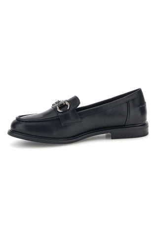 Mocassini neri con morsetto e sottopiede in pelle Le havre KMD26W4014