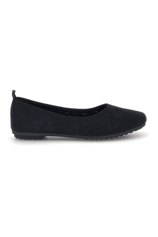 Ballerine nere in tessuto knit The first PRESZ40