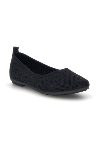 Ballerine nere in tessuto knit The first PRESZ40