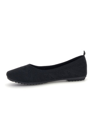 Ballerine nere in tessuto knit The first PRESZ40