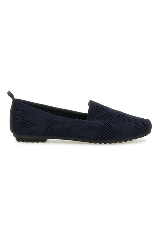 Mocassini blu navy in tessuto knit The first PRESZ32