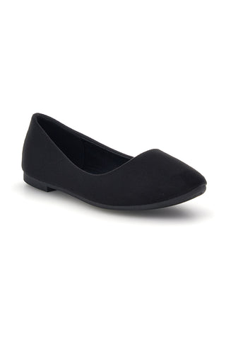 Ballerine nere a punta effetto suede The first PREPT2