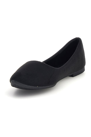 Ballerine nere a punta effetto suede The first PREPT2