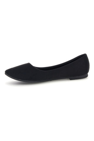 Ballerine nere a punta effetto suede The first PREPT2