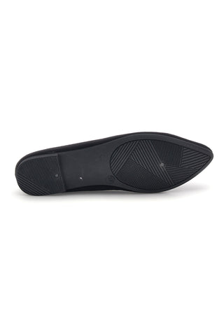 Ballerine nere a punta effetto suede The first PREPT2