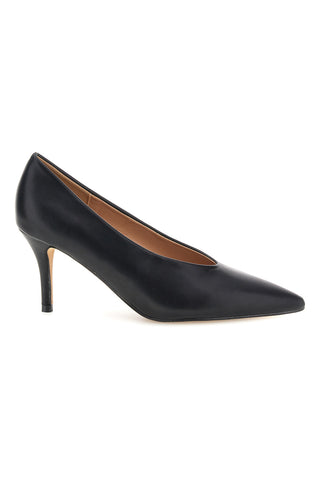 Schwarze Pumps mit mittlerem Absatz „Mon dieu“ 8883H1