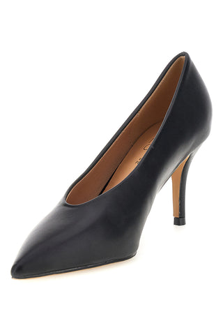Schwarze Pumps mit mittlerem Absatz „Mon dieu“ 8883H1