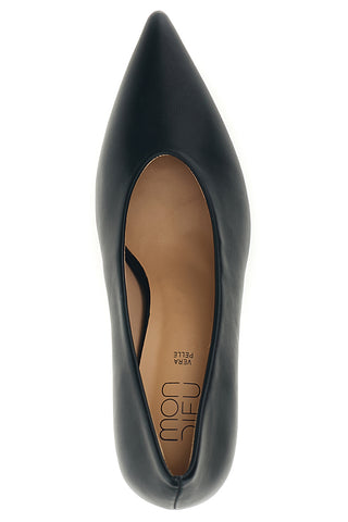 Schwarze Pumps mit mittlerem Absatz „Mon dieu“ 8883H1