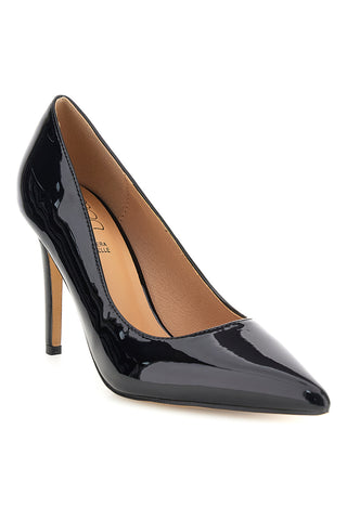 Schwarze Pumps in Lackoptik mit hohem Absatz „Mon dieu“ 1926H36