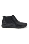 Stivaletti neri in pelle con zip laterale Pittarello 11663