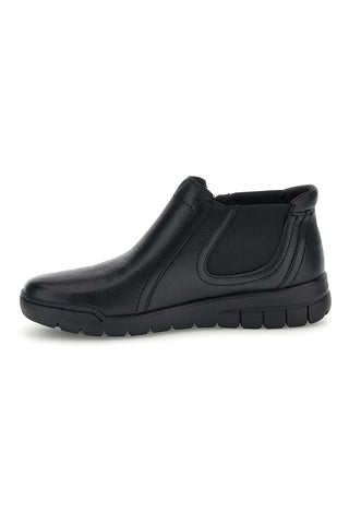 Stivaletti neri in pelle con zip laterale Pittarello 11663