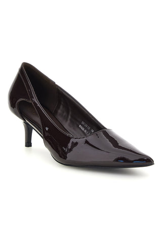 Décolleté Bordeaux in Effetto Vernice con Punta e Tacco Kitten Mon Dieu 2612902