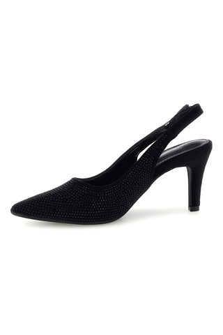 Slingback nere con strass e cinturino regolabile Le havre paris MGA7F37ES101S6