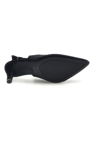 Slingback nere con strass e cinturino regolabile Le havre paris MGA7F37ES101S6
