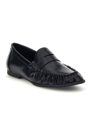 Schwarze Mokassins mit gerüschtem Rand Le Havre CMD261210