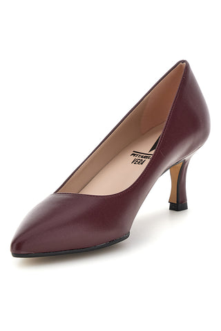 Décolleté bordeaux a punta con tacco medio Pittarello Vera 3601