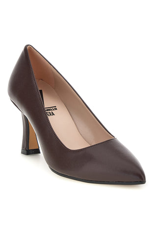 Décolleté marroni a punta con tacco medio Pittarello vera 3702