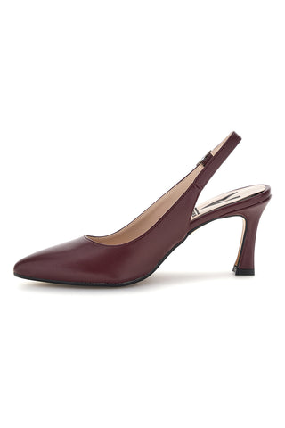 Décolleté bordeaux a punta con cinturino slingback Pittarello Vera 3703