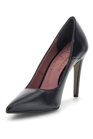 Schwarze Pumps mit spitzer Zehenpartie und hohem Absatz Pittarello Glam 7509