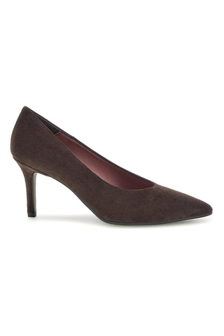Dunkelbraune Pumps mit spitzer Zehenpartie – Pittarello Glam 7170