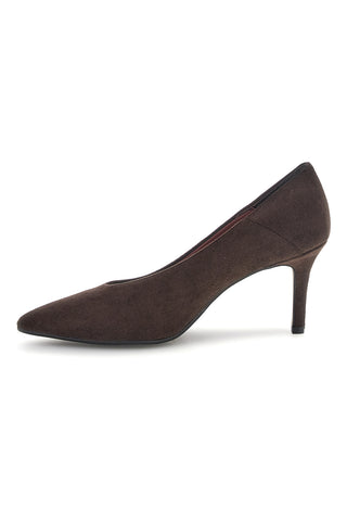 Dunkelbraune Pumps mit spitzer Zehenpartie – Pittarello Glam 7170