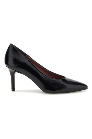Schwarze, glänzende Pumps mit schmalem Absatz – Pittarello glam 7170
