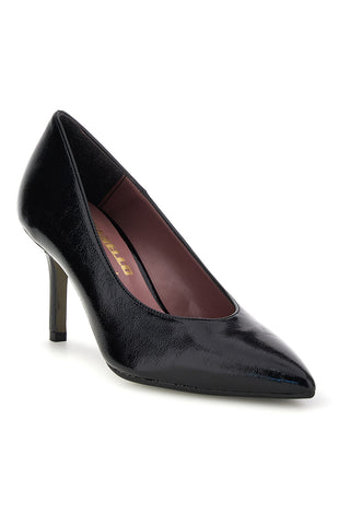 Schwarze, glänzende Pumps mit schmalem Absatz – Pittarello glam 7170
