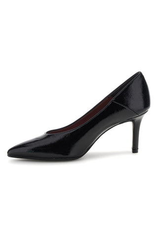 Schwarze, glänzende Pumps mit schmalem Absatz – Pittarello glam 7170