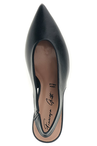 Schwarze Slingback-Pumps mit Absatz von Francesca Gritti, Modell P6050