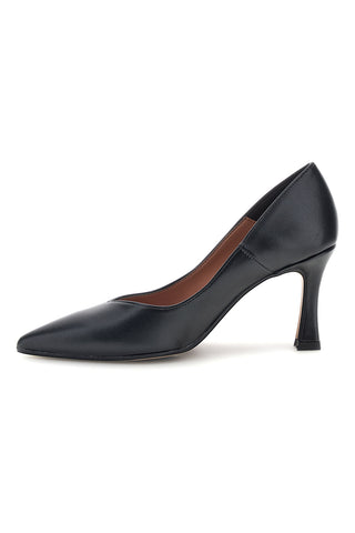 Schwarze Pumps mit Absatz und spitzer Zehenpartie von Francesca Gritti 3354