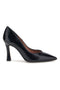 Schwarze Pumps mit Absatz und Lederinnensohle von Francesca Gritti 157