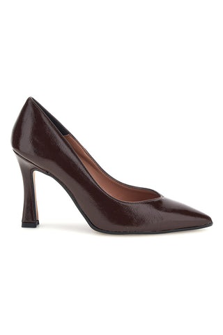 Dunkelbraune Pumps mit Absatz und Lederinnensohle von Francesca Gritti 157