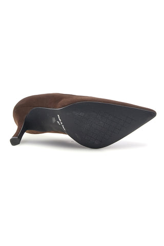 Braune Pumps mit spitzer Zehenpartie und Absatz von Pittarello Glam 3866