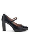 Schwarze Pumps mit Riemchen und breitem Absatz von Pittarello Glam 2567