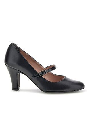Schwarze Pumps mit Riemchen und Absatz „Pittarello glam 3724“