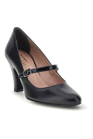 Schwarze Pumps mit Riemchen und Absatz „Pittarello glam 3724“