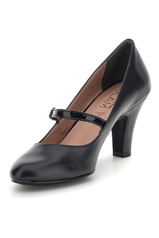 Schwarze Pumps mit Riemchen und Absatz „Pittarello glam 3724“