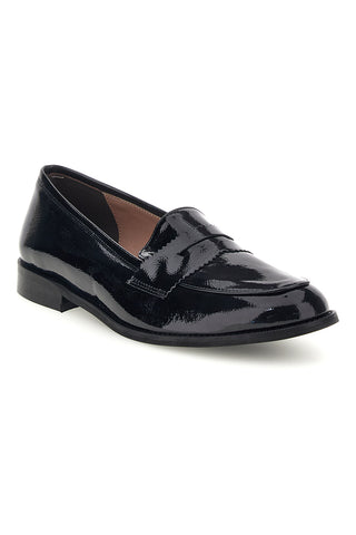 Mocassini neri in effetto vernice made in Italy Pittarello Glam 4067FR