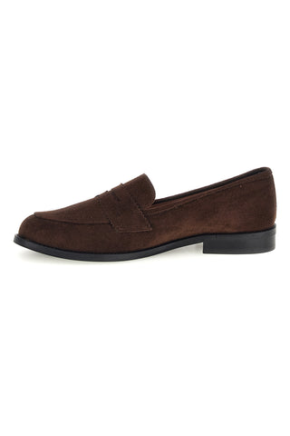 Mocassini marroni con effetto suede made in Italy Pittarello Glam 4071SC