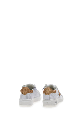 Grazie Sneakers 13580 Weiß mit goldenem Glitzerstern
