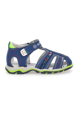 Halboffene Sandale Max Dillan 13558 Blau